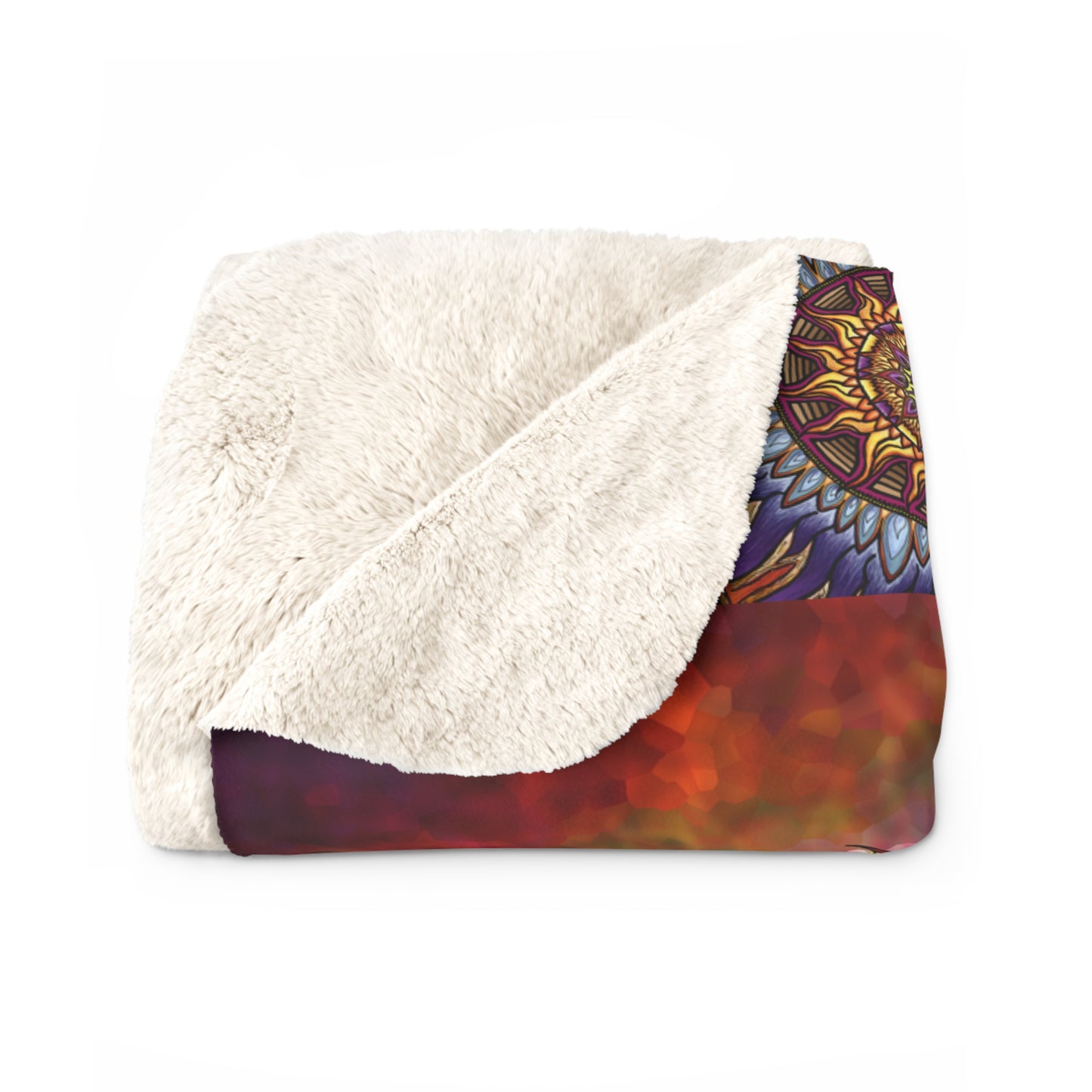 Pacio, Adam - Solar Disc Mandala - Sherpa Fleece Blanket