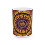Solar Disc Mandala - Ceramic Mug