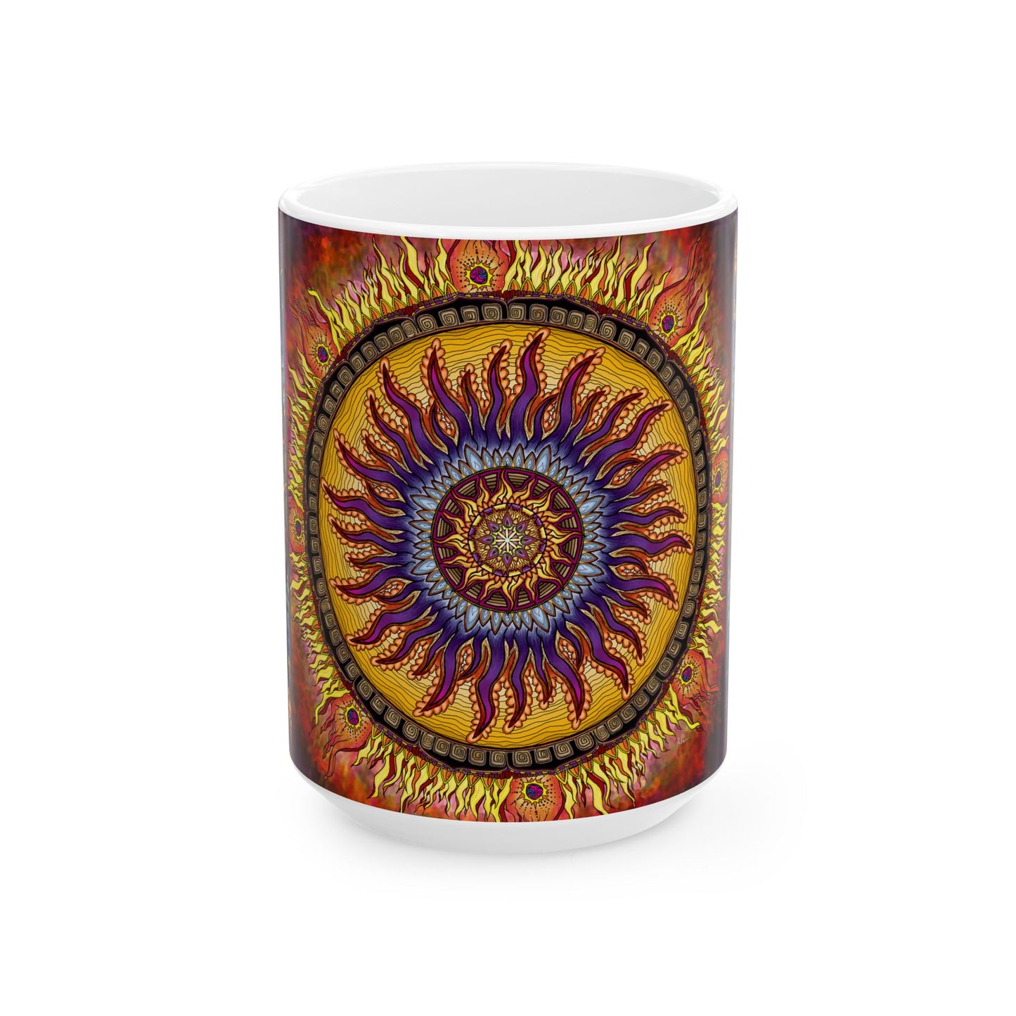Pacio, Adam - Solar Disc Mandala - Ceramic Mug
