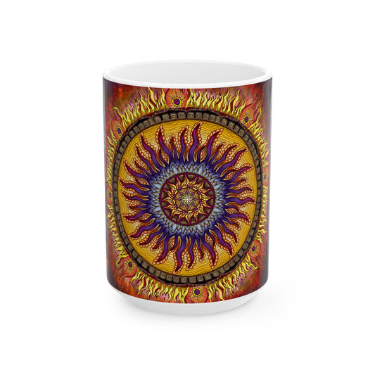 Pacio, Adam - Solar Disc Mandala - Ceramic Mug