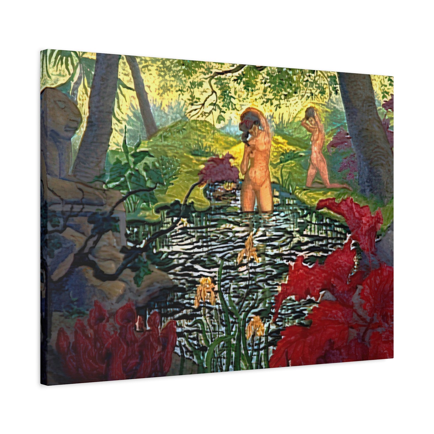 Ranson, Paul - The Lotus Bather (1906) - Canvas Block, unframed