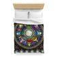 Mystic Jewel Mandala - Microfiber Duvet Cover