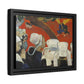 Gauguin, Paul - Vision of the Sermon (Jacob Wrestling with the Angel) (1888) - Matte Canvas, Framed