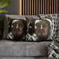 Courbet, Gustave - The Desperate Man (1843) - Suede Square Pillowcase