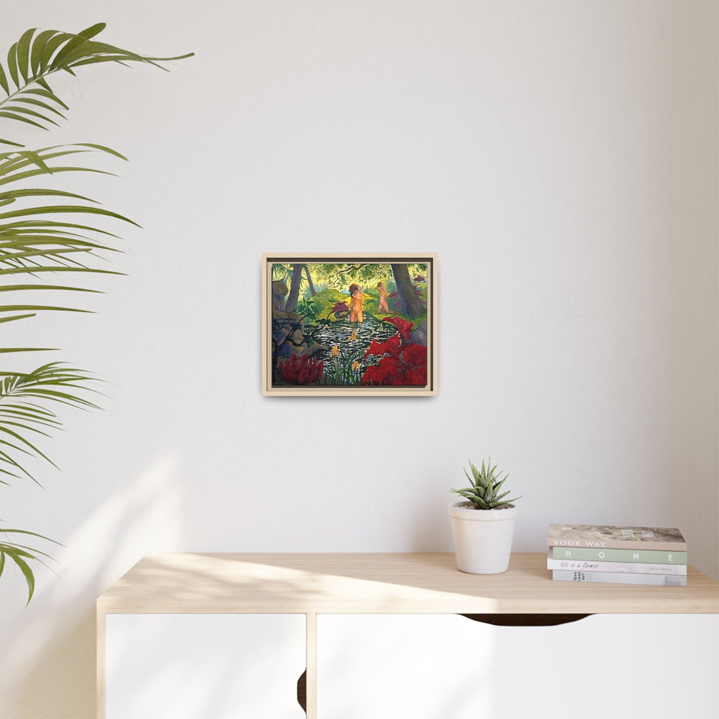 Ranson, Paul - The Lotus Bather (1906) - Matte Canvas, Framed