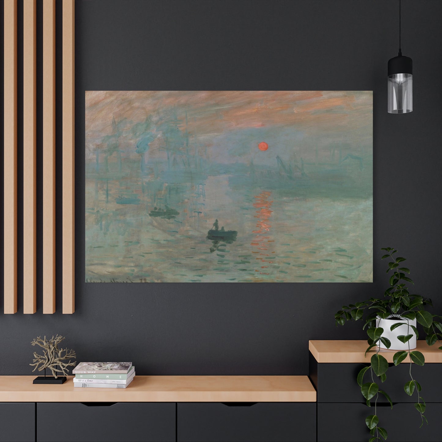 Monet, Claude - Impression, Sunrise (1872) - Canvas Block, unframed