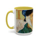 Van Gogh, Vincent - Self Portrait with Bandaged Ear (1889) - Colorful Accent Mugs