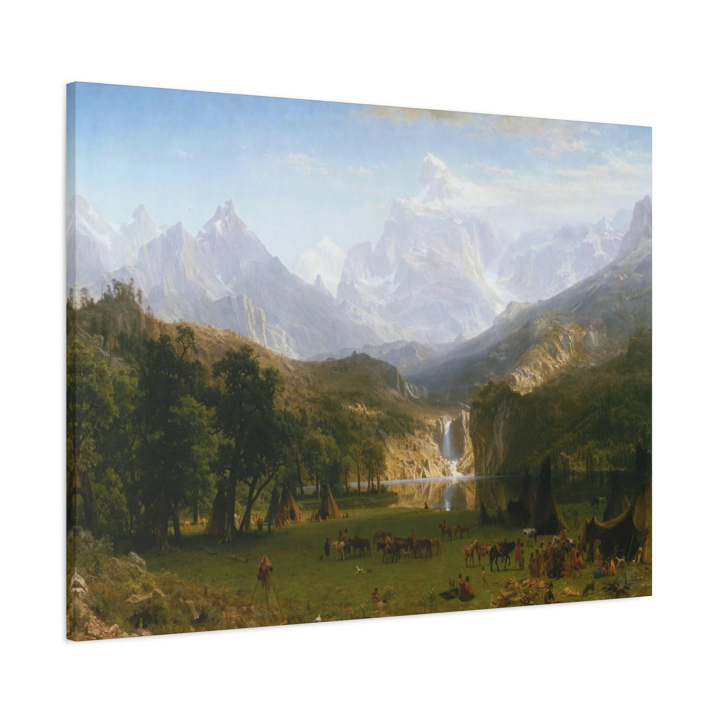 Bierstadt, Albert - The Rocky Mountains, Lander’s Peak (1863) - Canvas Block, unframed