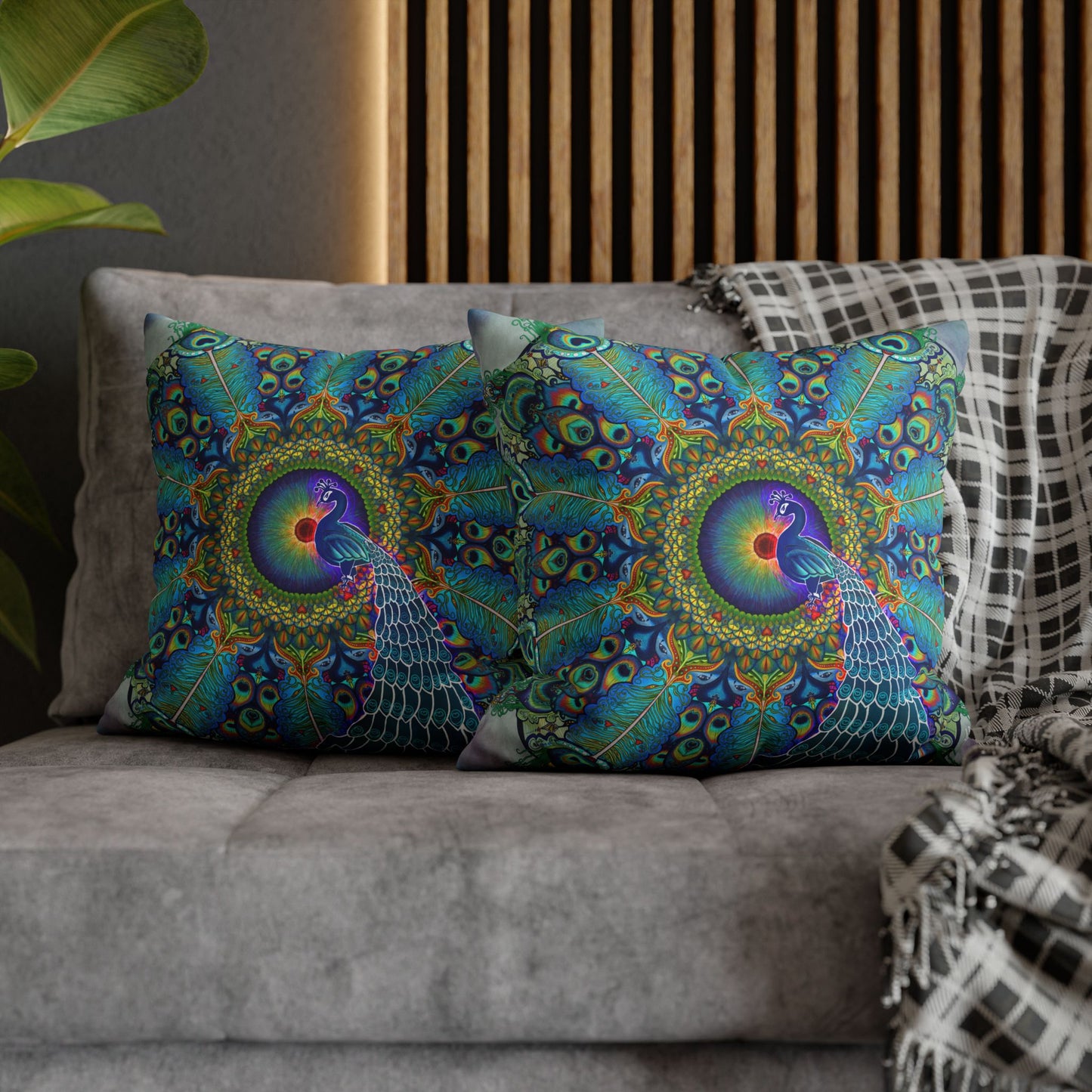Pacio, Adam - Melek Taus Mandala - Suede Square Pillowcase