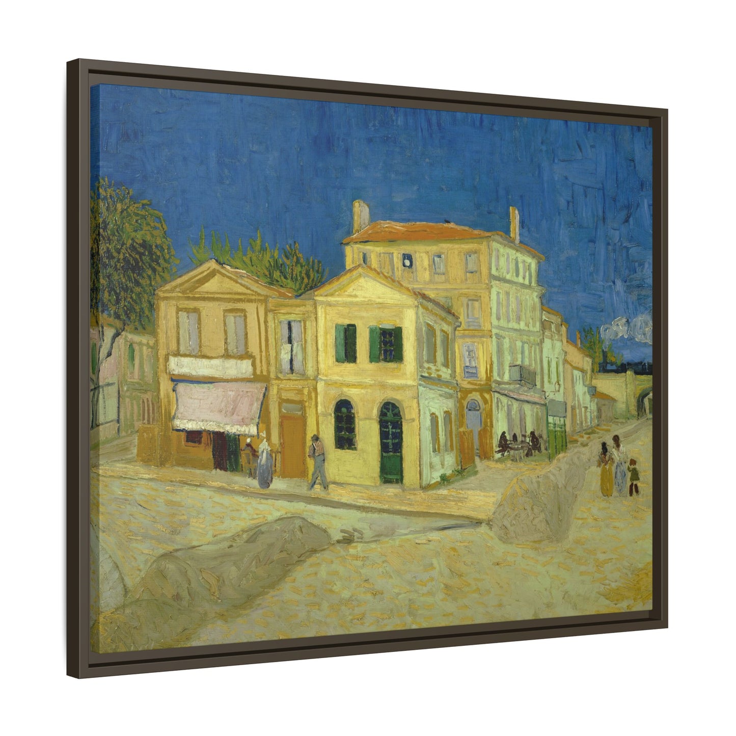 Van Gogh, Vincent - The Yellow House (1888) - Matte Canvas, Framed