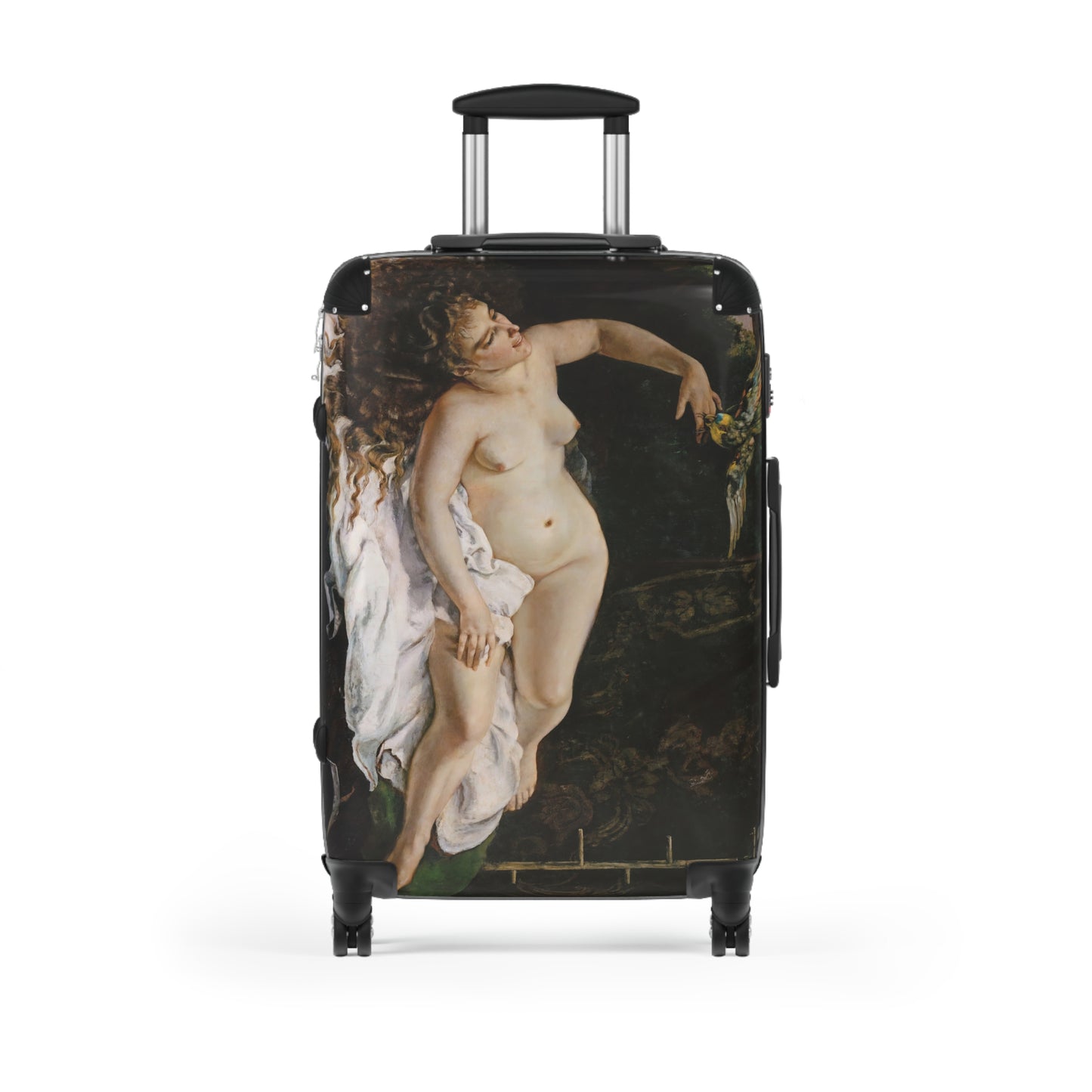 Courbet, Gustave - Woman with a Parrot (1866) - Suitcase