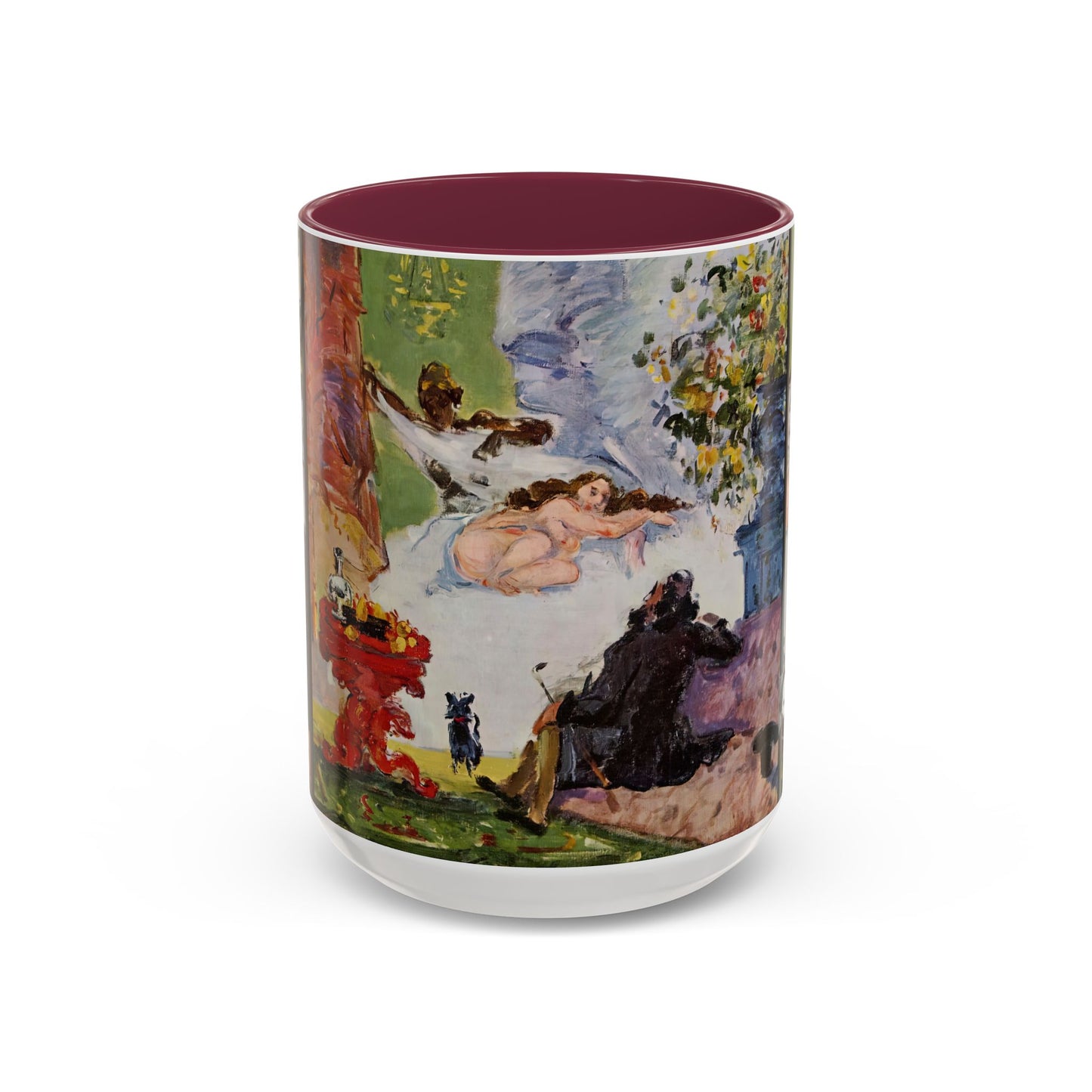 Cézanne, Paul - A Modern Olympia (1874) - Colorful Accent Mugs