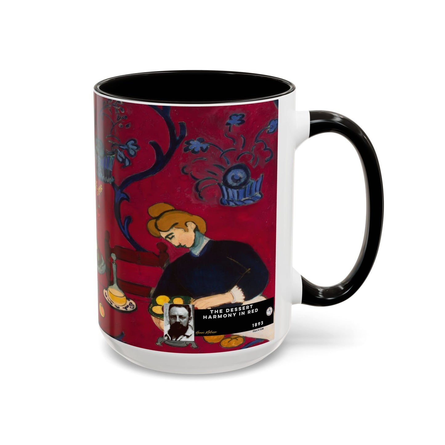 Matisse, Henri - The Dessert Harmony in Red (1908) - Colorful Accent Mugs