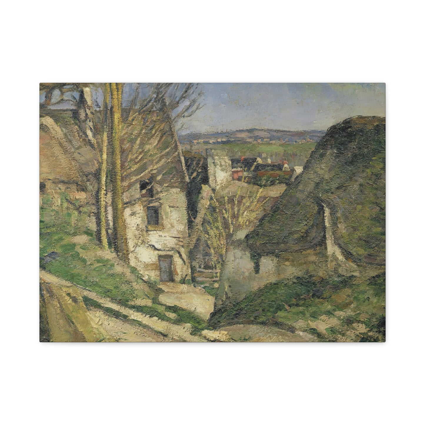 Cézanne, Paul - The House of the Hanged Man (1874) - Canvas Block, unframed