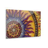 Solar Disc Mandala - Acrylic Block