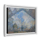 Monet, Claude - Le Gare Saint-Lazare (1877) - Matte Canvas, Framed