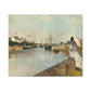 Morisot, Berthe - The Harbor at Lorient (1869) - Canvas Block, unframed