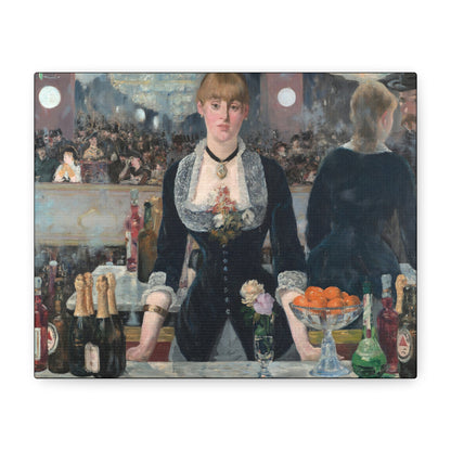 Manet, Édouard - A Bar at the Folies-Bergère (1880) - Canvas Block, unframed