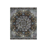 Memento Mori Mandala - Crushed Velvet Blanket