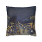 Pissarro, Camille - The Boulevard Montmartre At Night (1897) - Suede Square Pillowcase