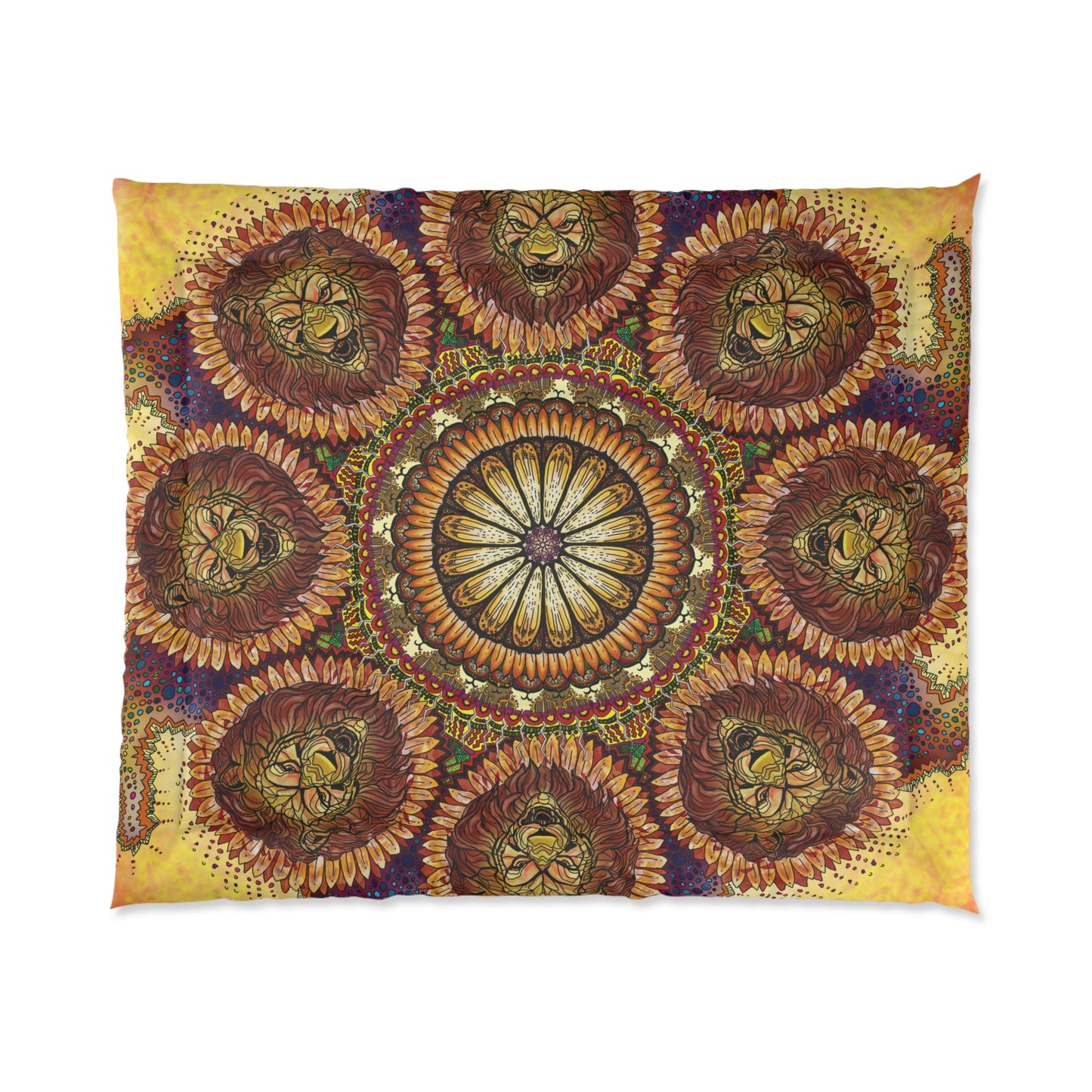 Lion Summer Mandala - Comforter