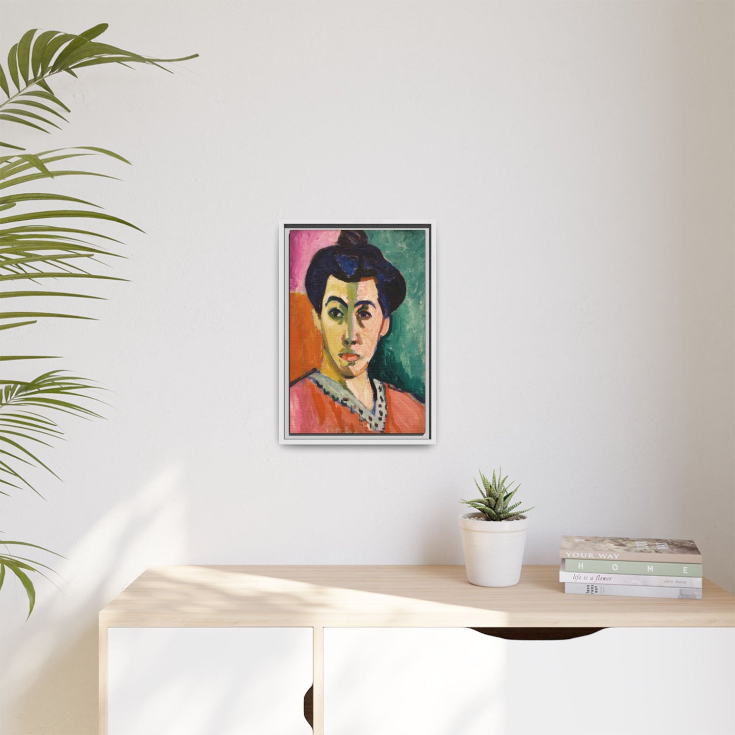 Matisse, Henri - The Green Stripe (1905) - Matte Canvas, Framed