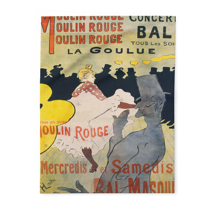 Toulouse-Lautrec, Henri - Moulin Rouge - La Goulue (1891) - Arctic Fleece Blanket
