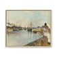 Morisot, Berthe - The Harbor at Lorient (1869) - Matte Canvas, Framed