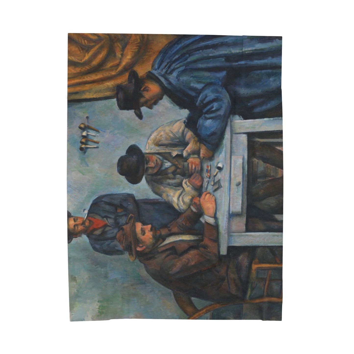 Cézanne, Paul - The Card Players (1892) - Velveteen Plush Blanket
