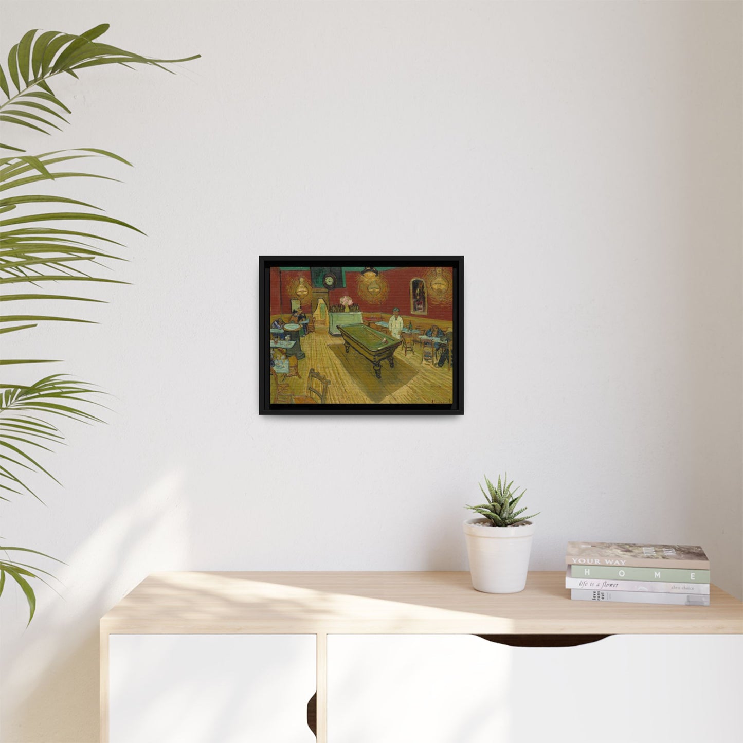 Van Gogh, Vincent - The Night Cafe (1888) - Matte Canvas, Framed