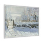 Monet, Claude - The Magpie (1868) - Matte Canvas, Framed