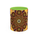 Lion Summer Mandala - Colorful Accent Mugs