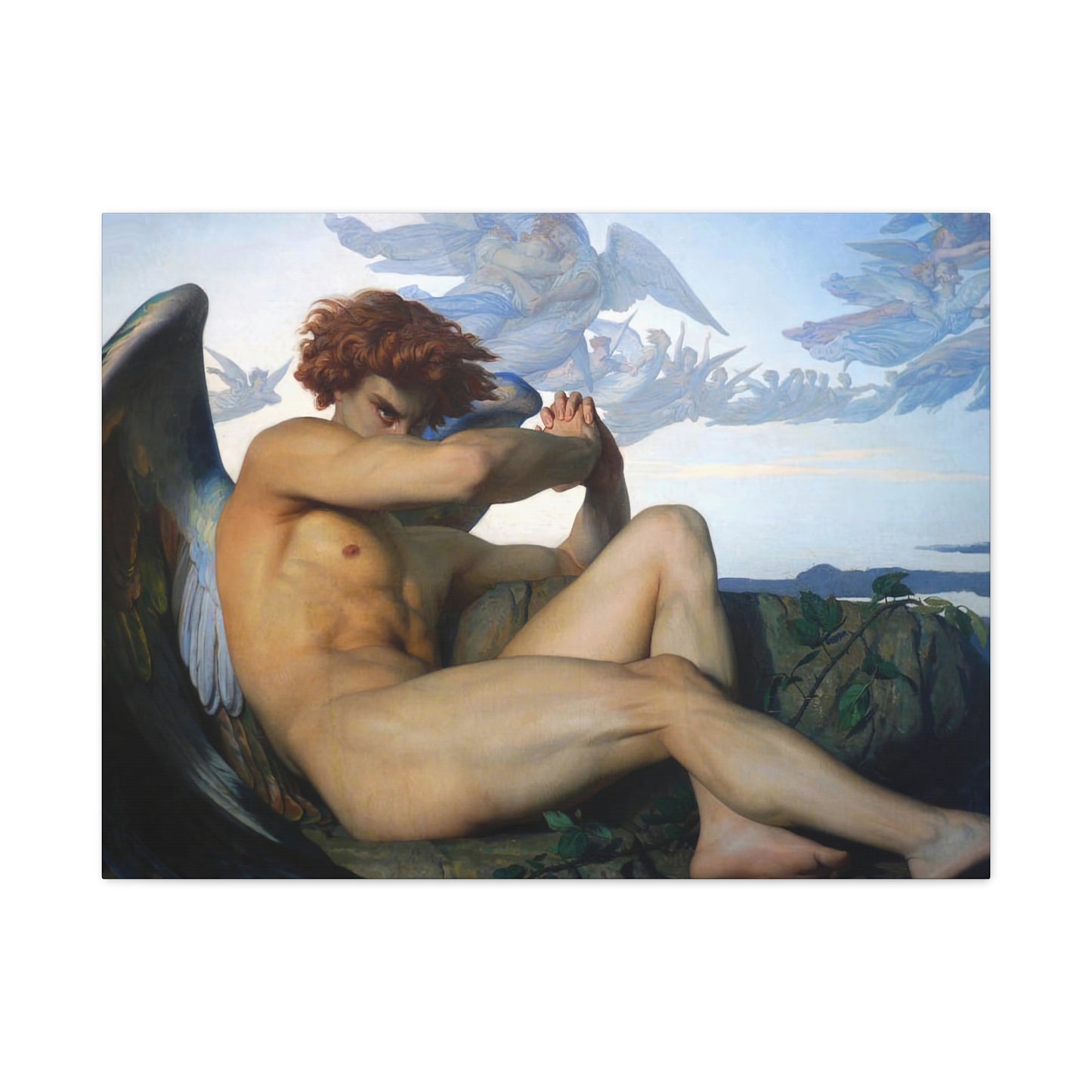 Cabanel, Alexandre - The Fallen Angel (1847) - Canvas Block, unframed