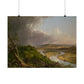 Cole. Thomas - View from Mount Holyoke, Northampton, Massachusetts, after a Thunderstorm: The Oxbow (1836) - Satin Posters