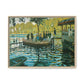 Monet, Claude - La Grenouillere (1869) - Matte Canvas, Framed