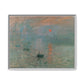 Monet, Claude - Impression, Sunrise (1872) - Matte Canvas, Framed