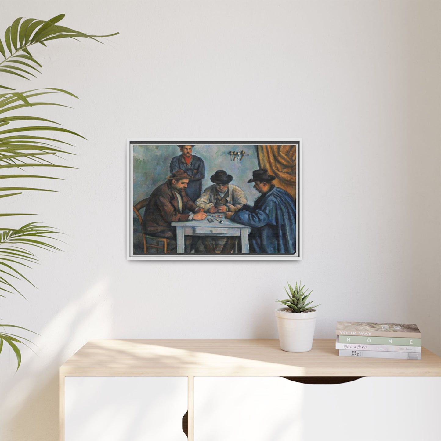 Cézanne, Paul - The Card Players (1892) - Matte Canvas, Framed