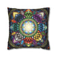 Pacio, Adam - Mystic Jewel Mandala - Suede Square Pillowcase
