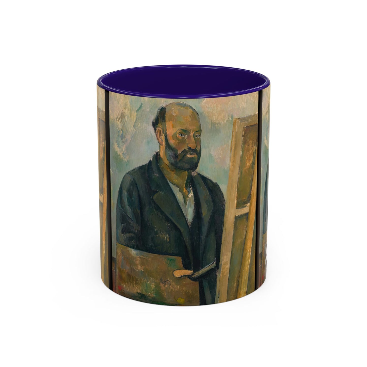 Cézanne, Paul - Portrait of the Artist with a Palette (1890) - Colorful Accent Mugs