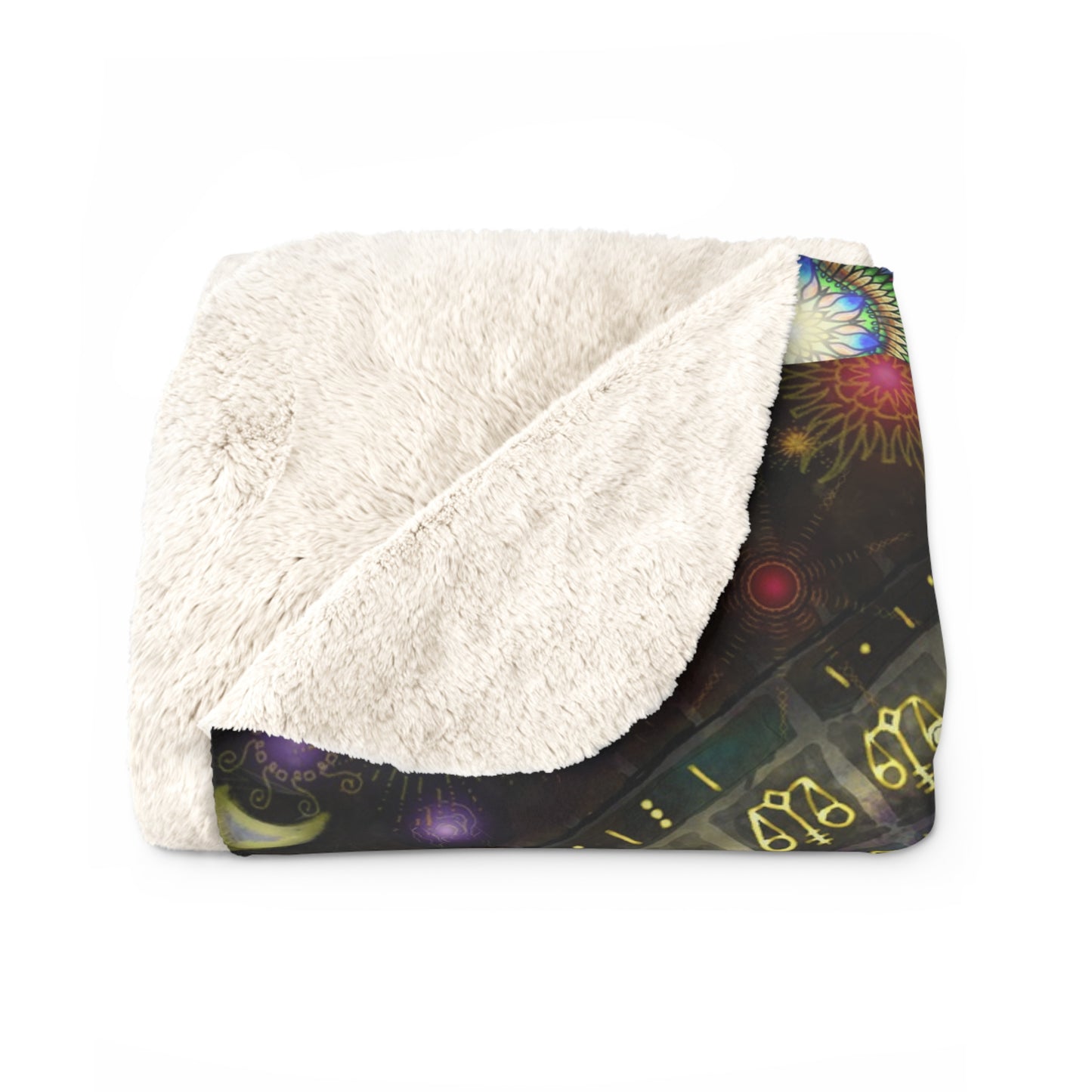 Pacio, Adam - Mystic Jewel Mandala - Sherpa Fleece Blanket
