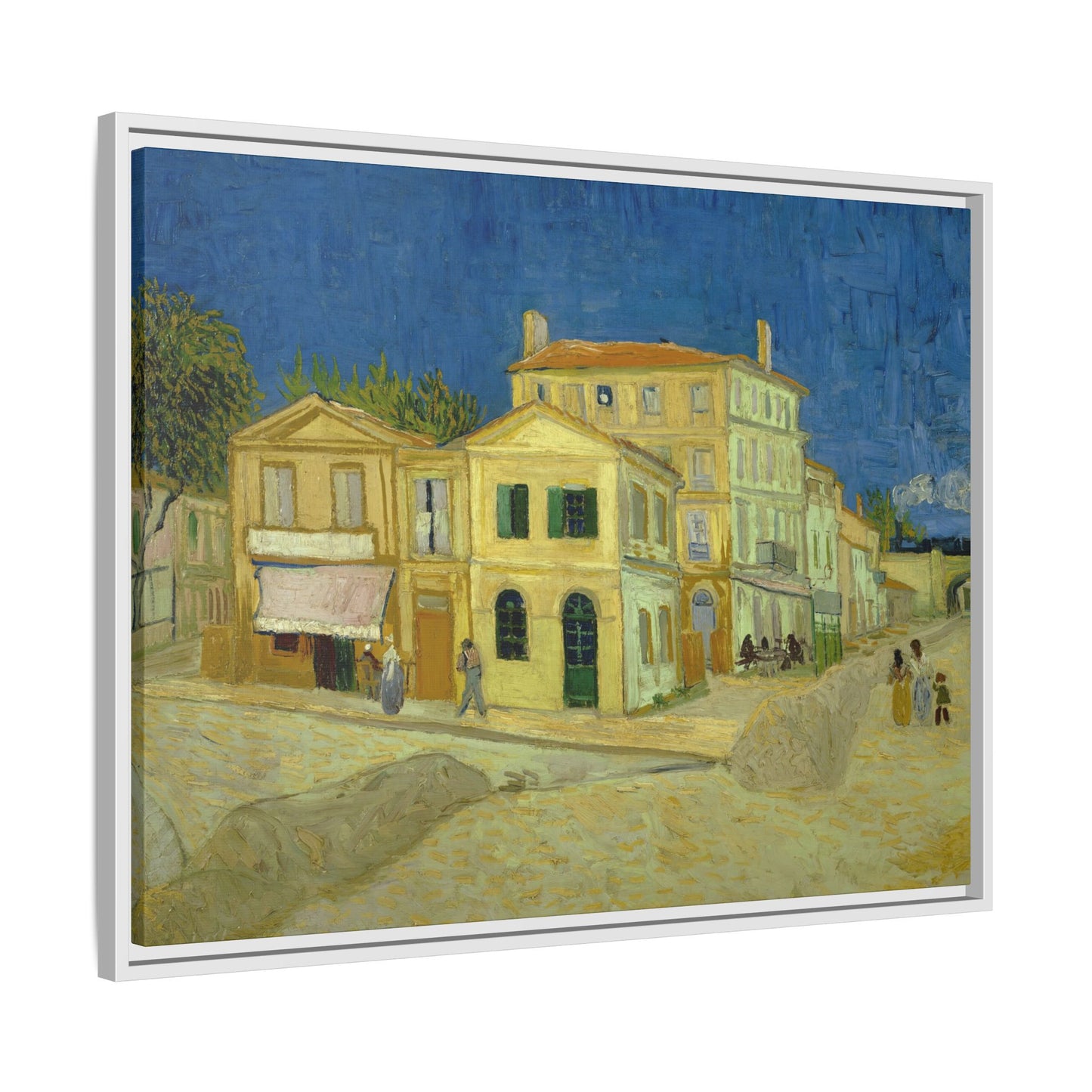 Van Gogh, Vincent - The Yellow House (1888) - Matte Canvas, Framed