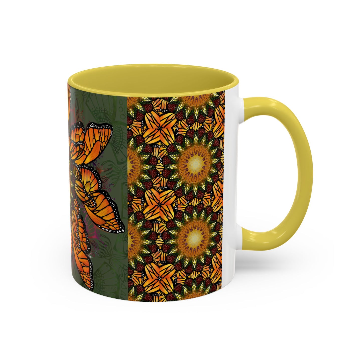 Pacio, Adam - Monarch Butterfly Mandala - Colorful Accent Mugs