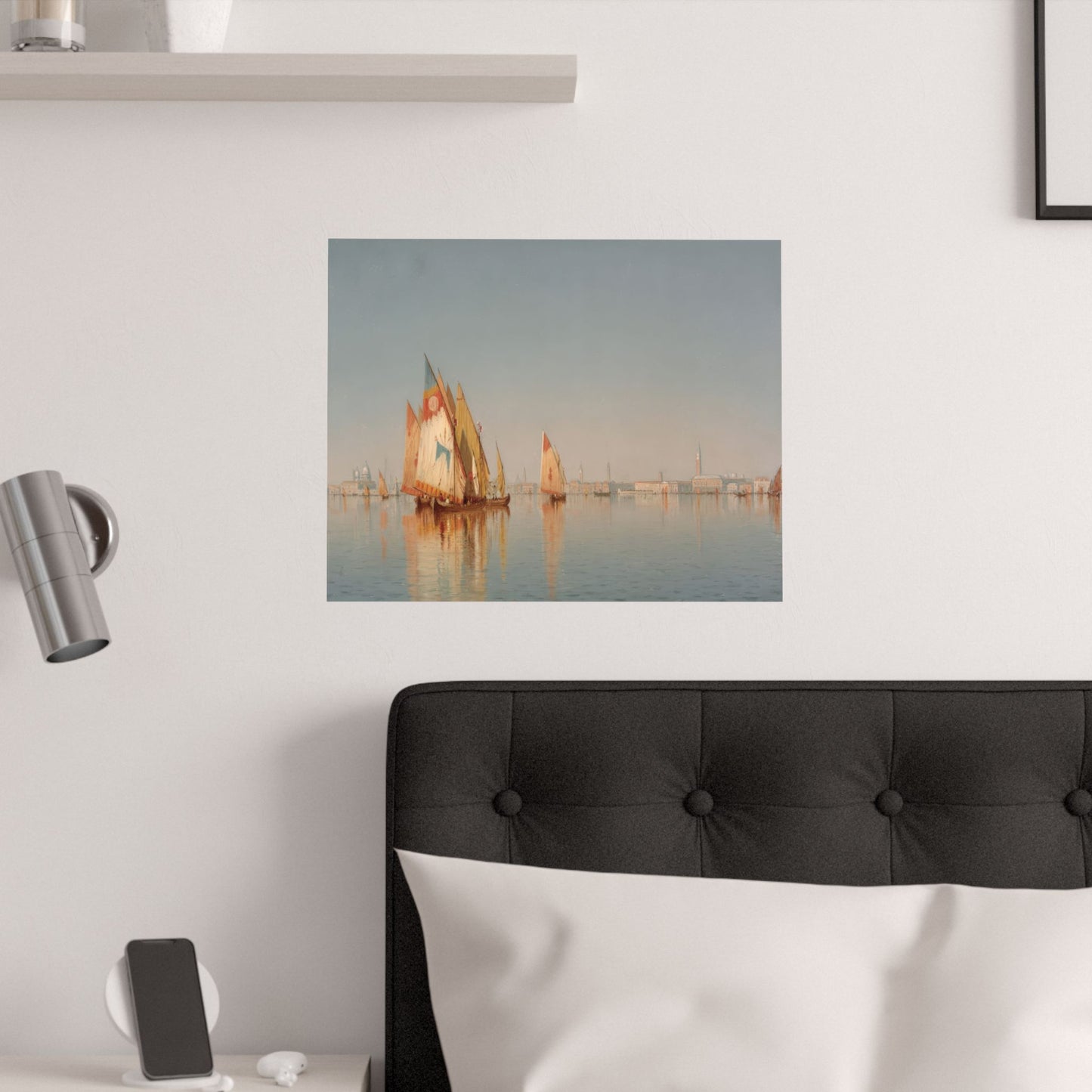 Gifford, Sanford Robinson - Venetian Sails: A Study (1873) - Satin Posters