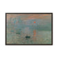 Monet, Claude - Impression, Sunrise (1872) - Matte Canvas, Framed