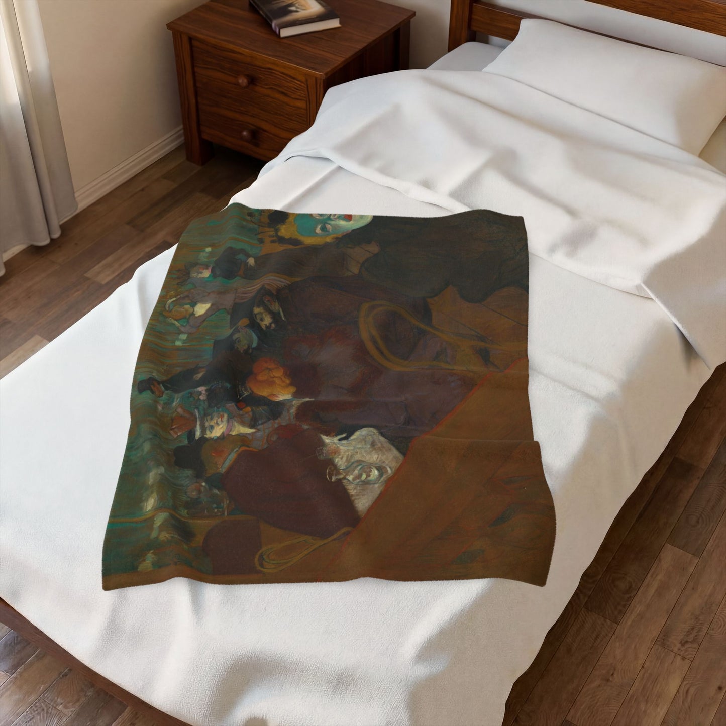 Toulouse-Lautrec, Henri - At the Moulin Rouge (1892) - Velveteen Plush Blanket
