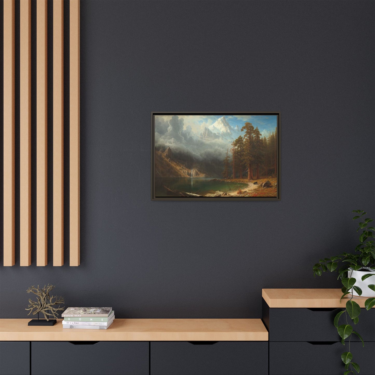 Bierstadt, Albert - Mount Corcoran (1877) - Matte Canvas, Framed