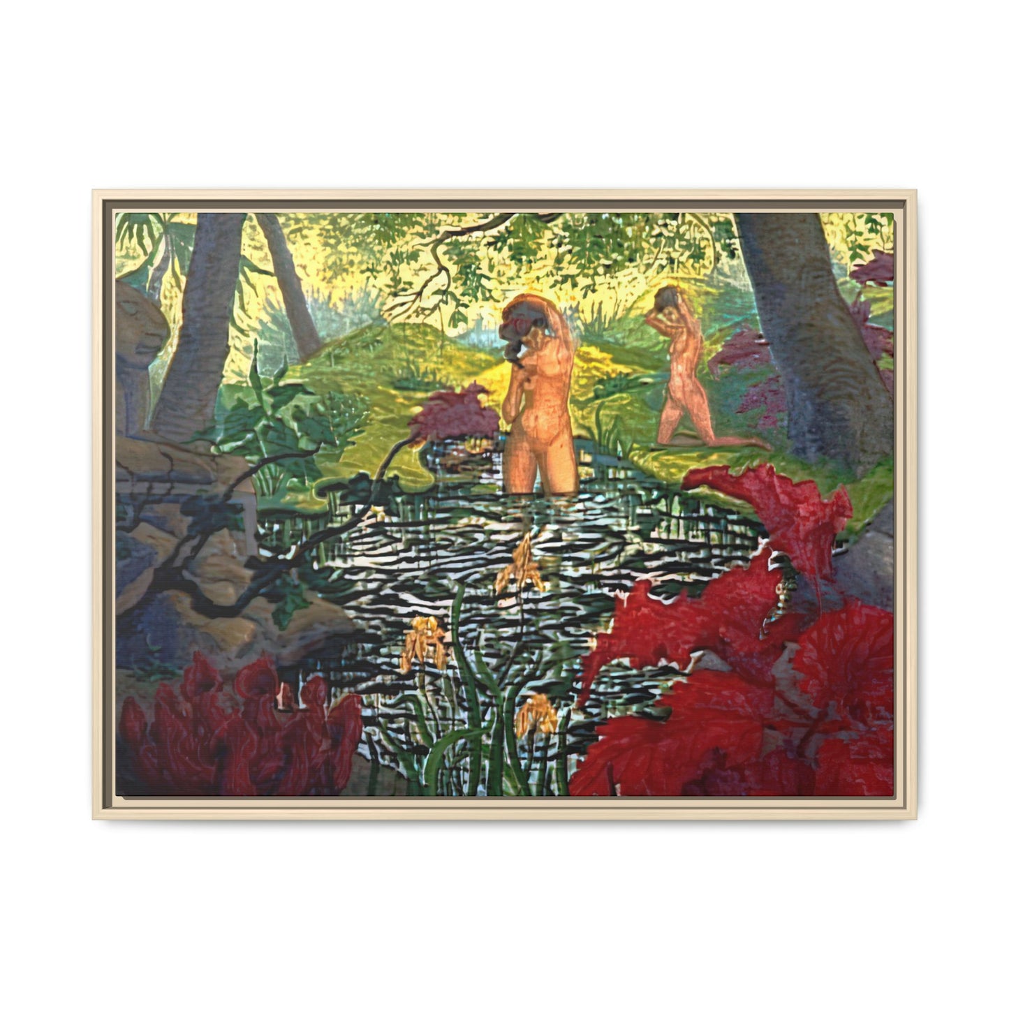 Ranson, Paul - The Lotus Bather (1906) - Matte Canvas, Framed