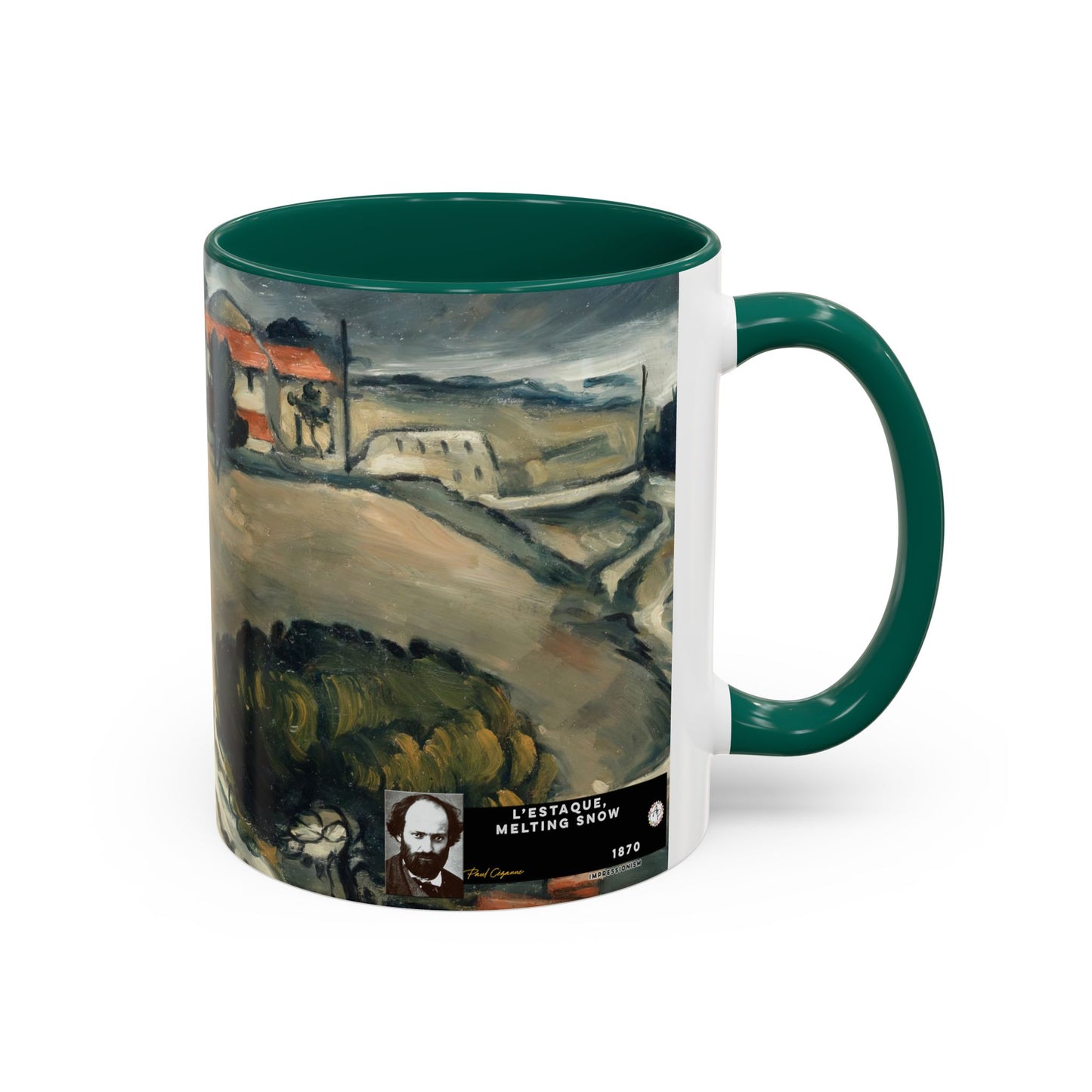 Cézanne, Paul - A Modern Olympia (1874) - Colorful Accent Mugs