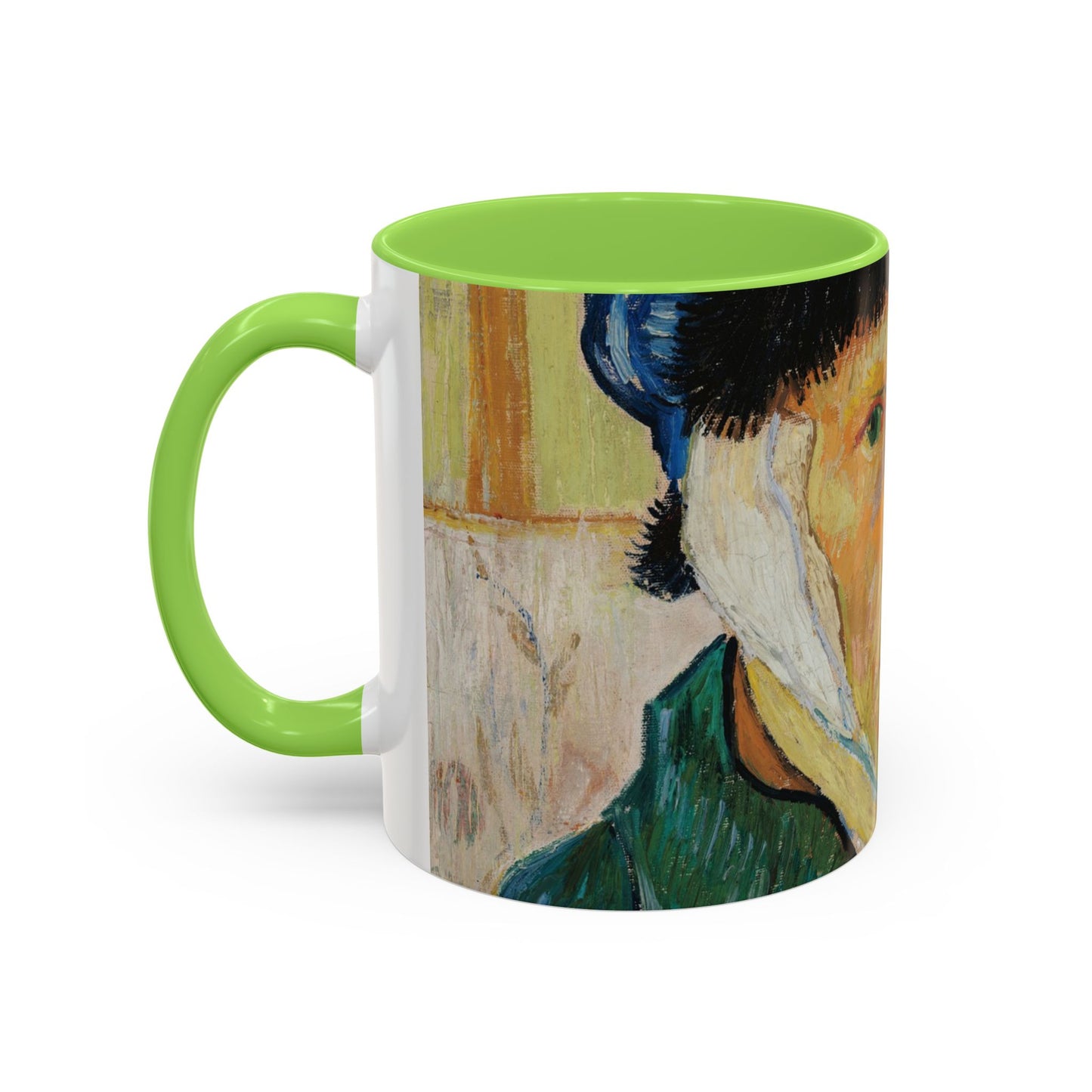 Van Gogh, Vincent - Self Portrait with Bandaged Ear (1889) - Colorful Accent Mugs