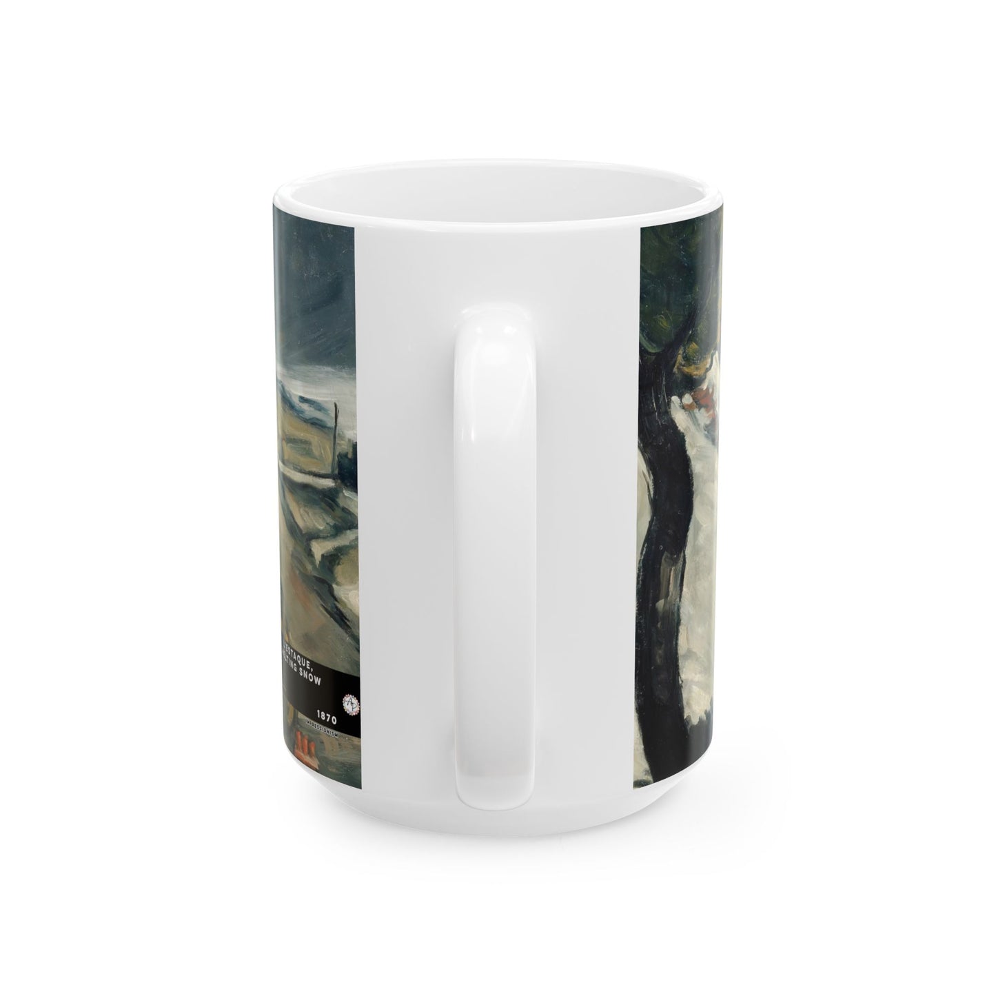 Cézanne, Paul - L’Estaque, Melting Snow (1870) - Ceramic Mug